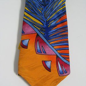 Rush Limbaugh No Boundaries Collection NeckTie Bright Peacock Feathers Silk USA